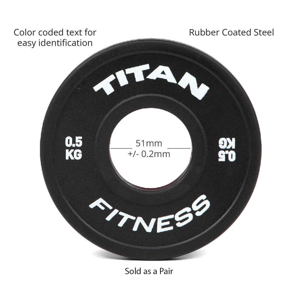 0.5 KG Pair Black Change Plates - Image 3