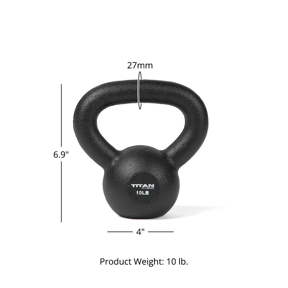 Scratch and Dent, 10 LB Cast Iron Kettlebell - Image 6