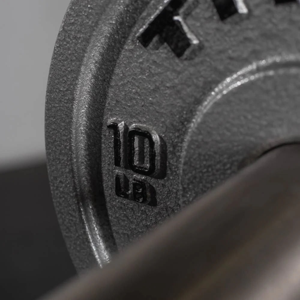 10 LB Pair Cast Iron Olympic Plates - Image 6