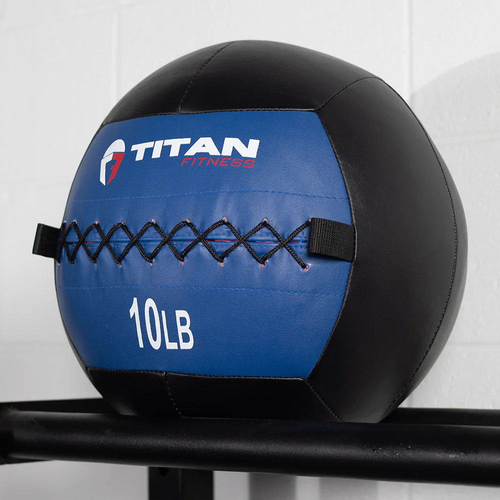 10 LB Soft Leather Medicine Wall Ball - Image 2