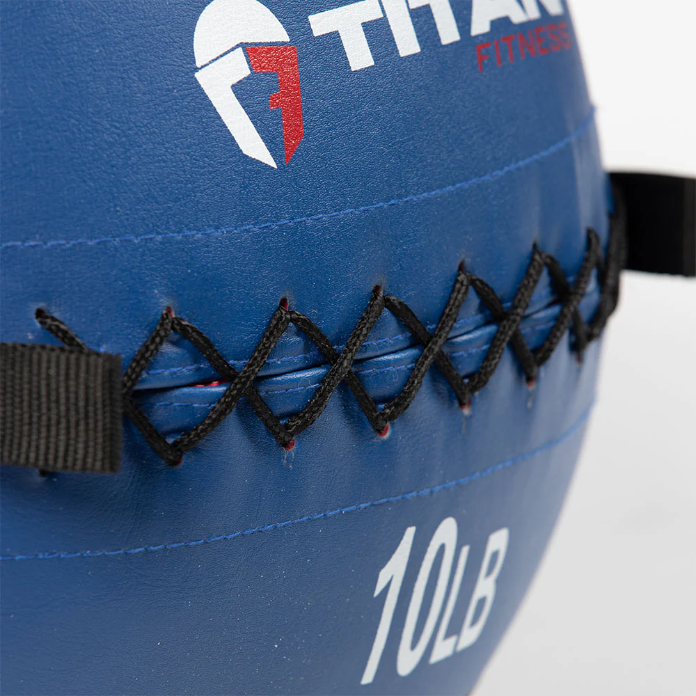10 LB Soft Leather Medicine Wall Ball - Image 4