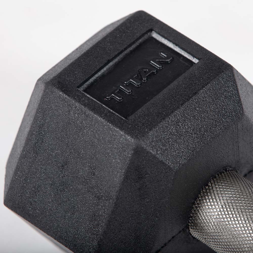 Scratch and Dent, 10 LB Straight Stainless Steel Hex Dumbbells - Image 4