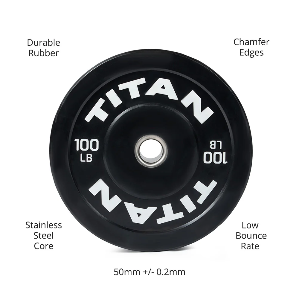 100 LB Single Economy Bumper Plate - Image 7