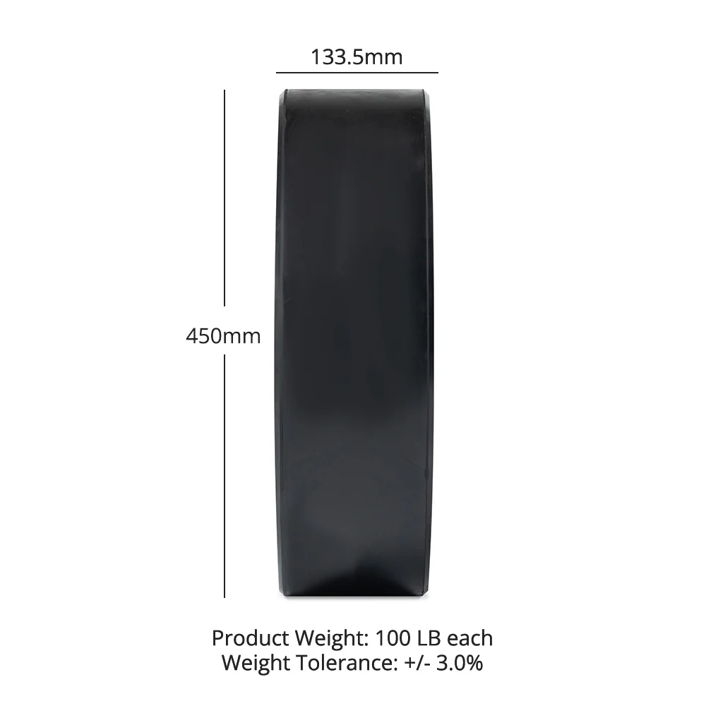 100 LB Single Economy Bumper Plate - Image 8