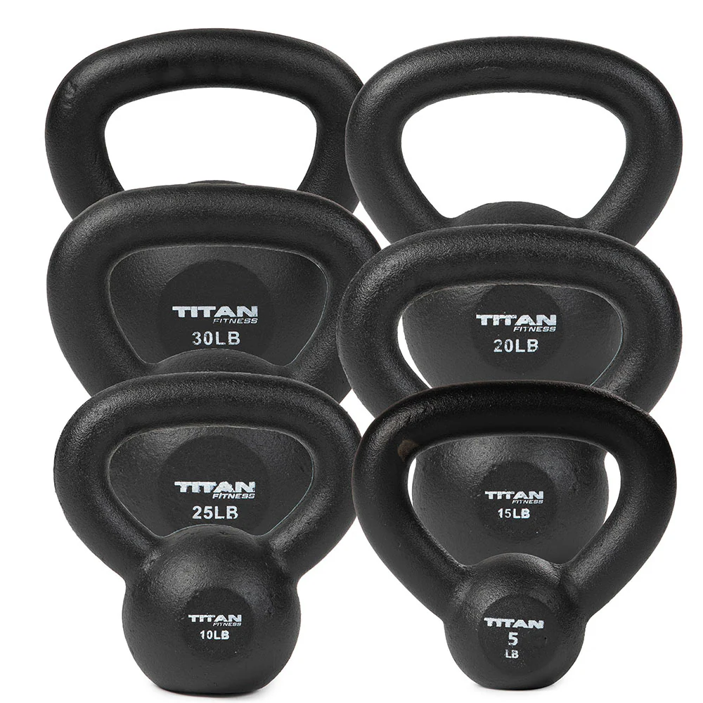 105 LB Set Cast Iron Kettlebells