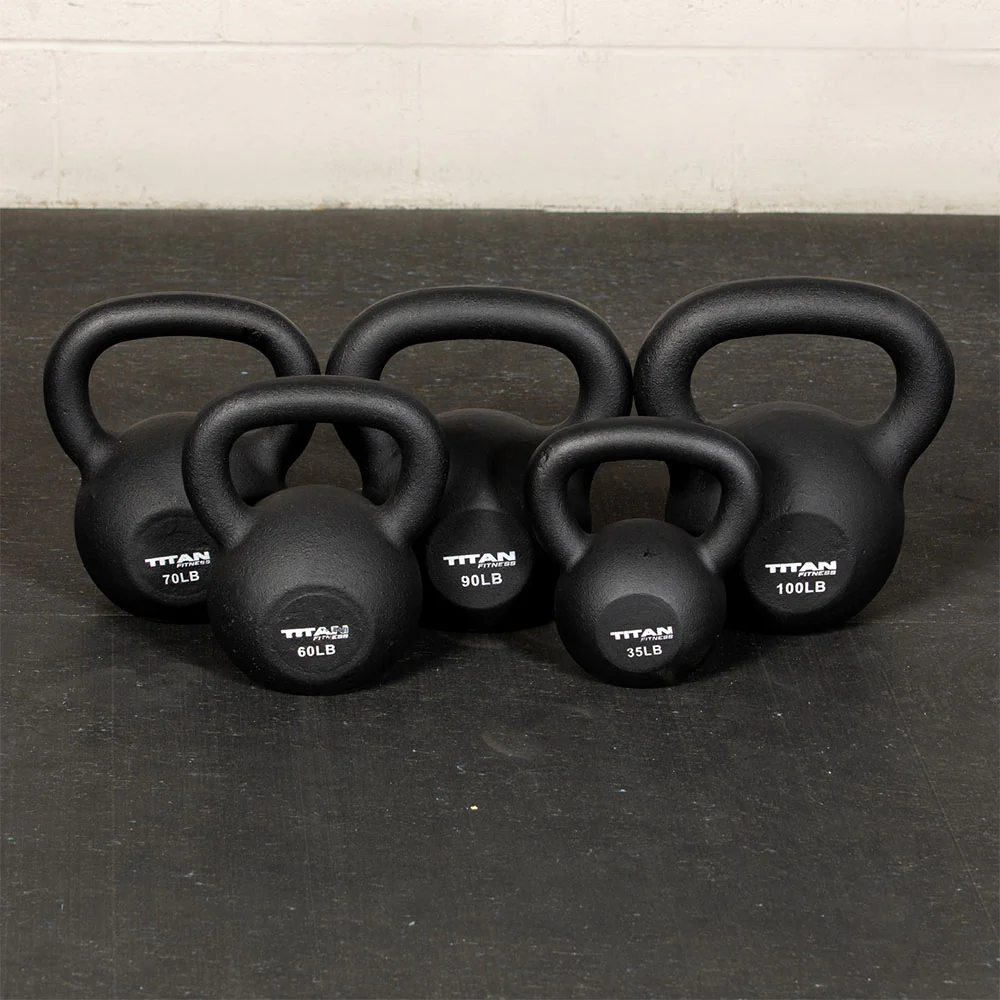 105 LB Set Cast Iron Kettlebells - Image 3