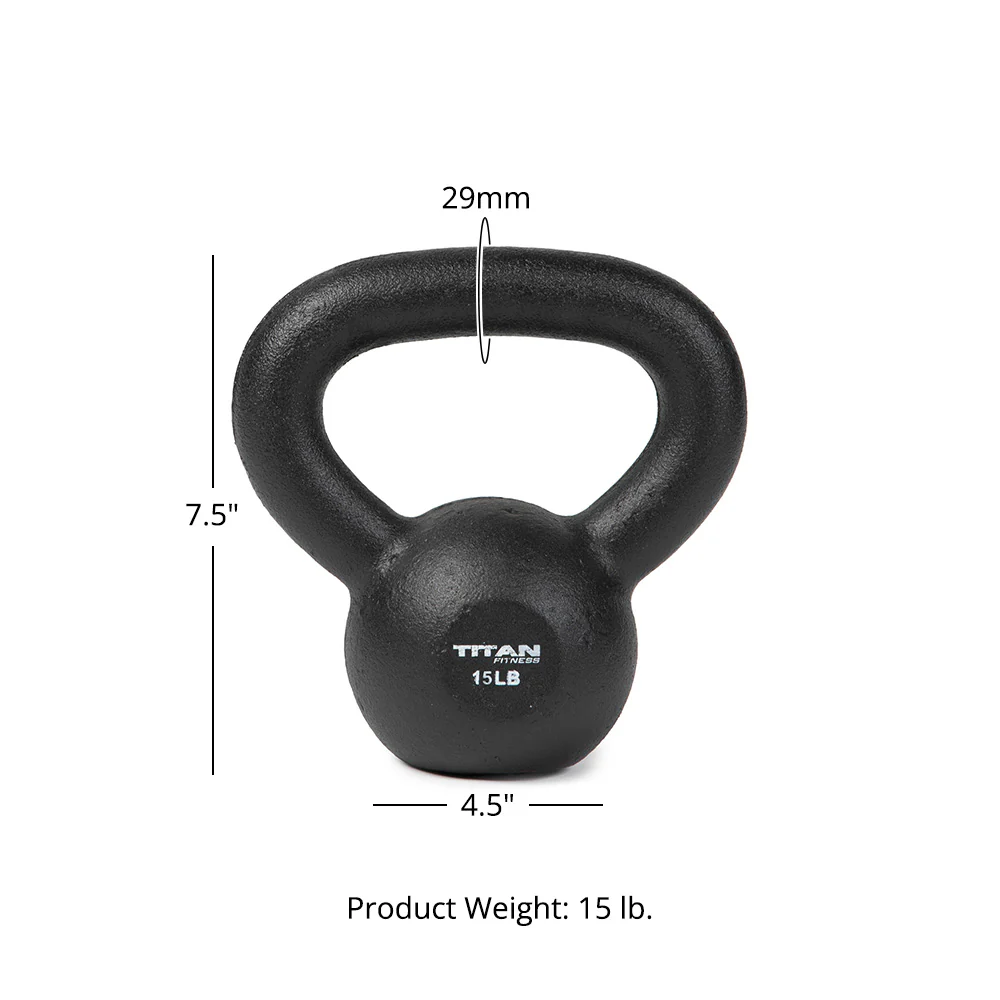 15 LB Cast Iron Kettlebell - Image 5