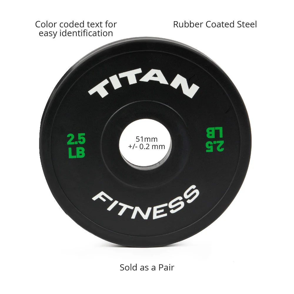 2.5 LB Pair Black Change Plates - Image 3
