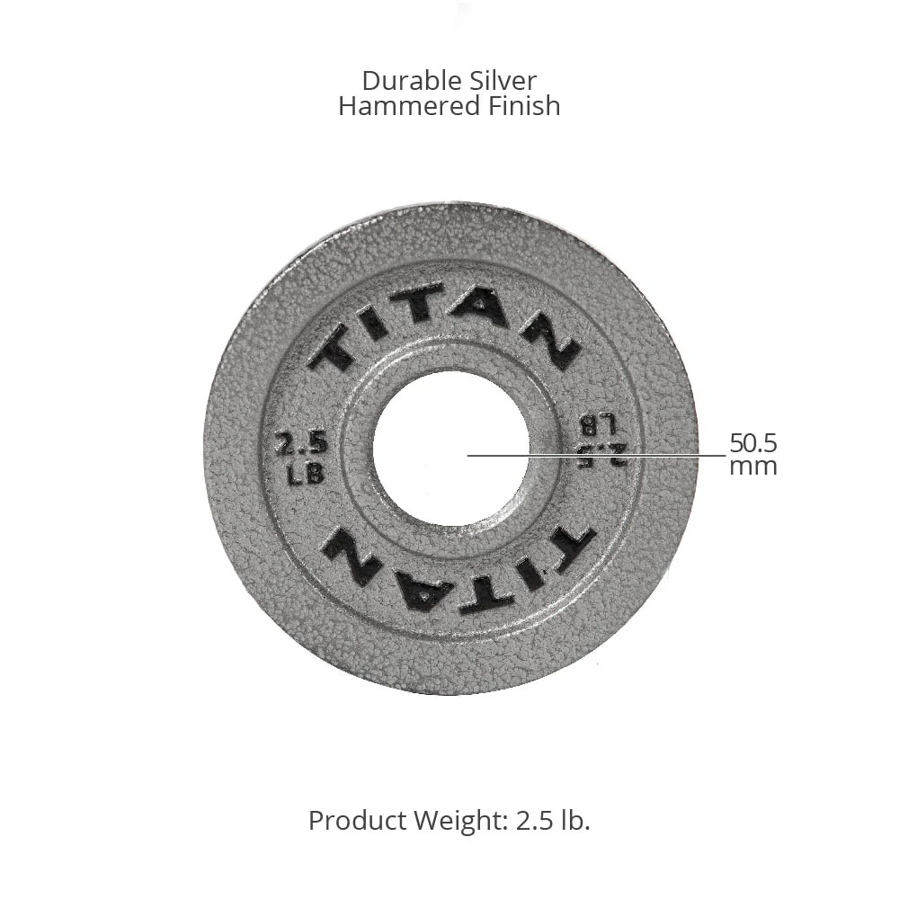 Scratch and Dent, 2.5 LB Pair Cast Iron Olympic Plates - Image 7