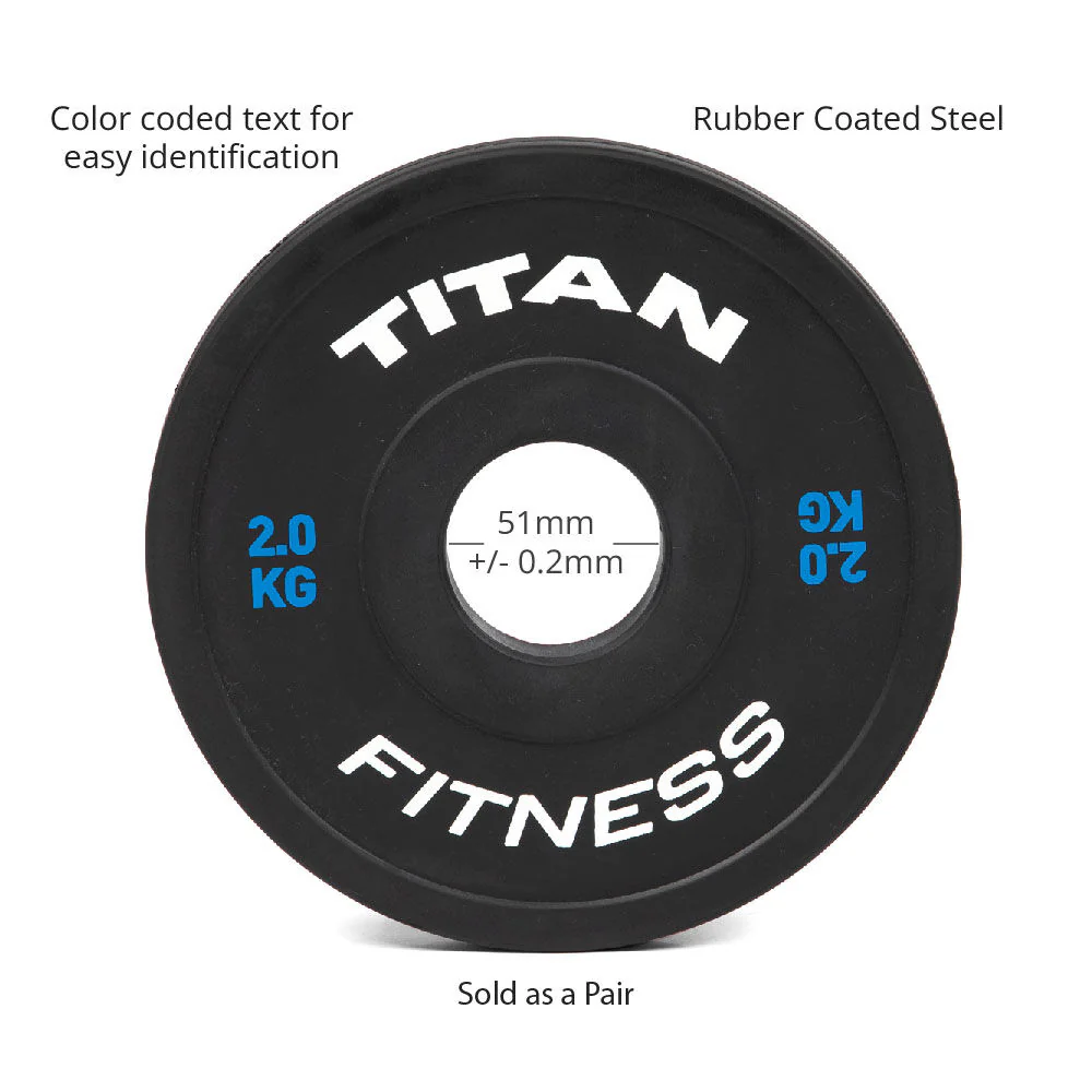 2 KG Pair Black Change Plates - Image 3