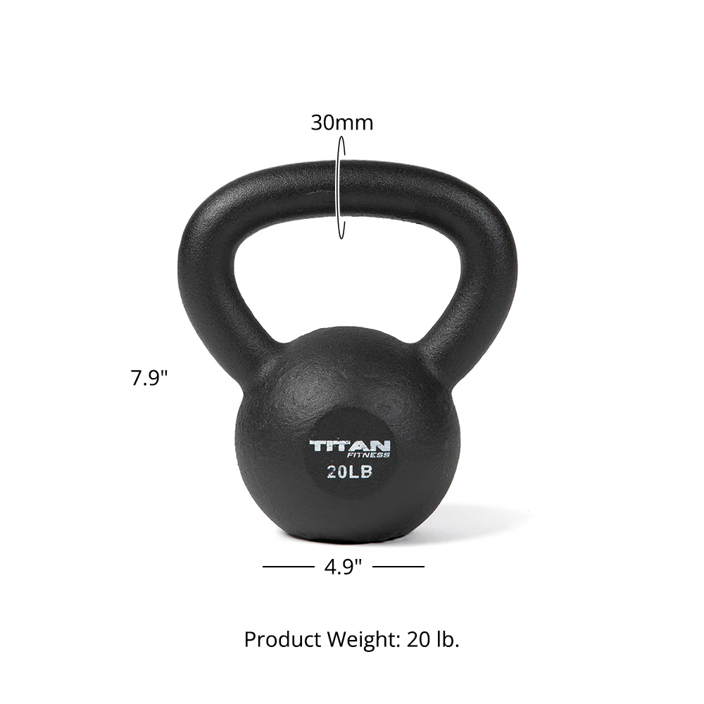 Scratch and Dent, 20 LB Cast Iron Kettlebell - Image 4