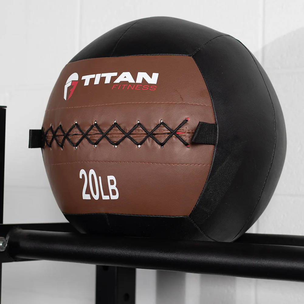 20 LB Soft Leather Medicine Wall Ball - Image 2