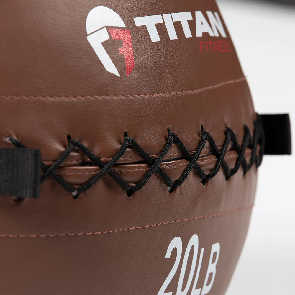 20 LB Soft Leather Medicine Wall Ball - Image 4