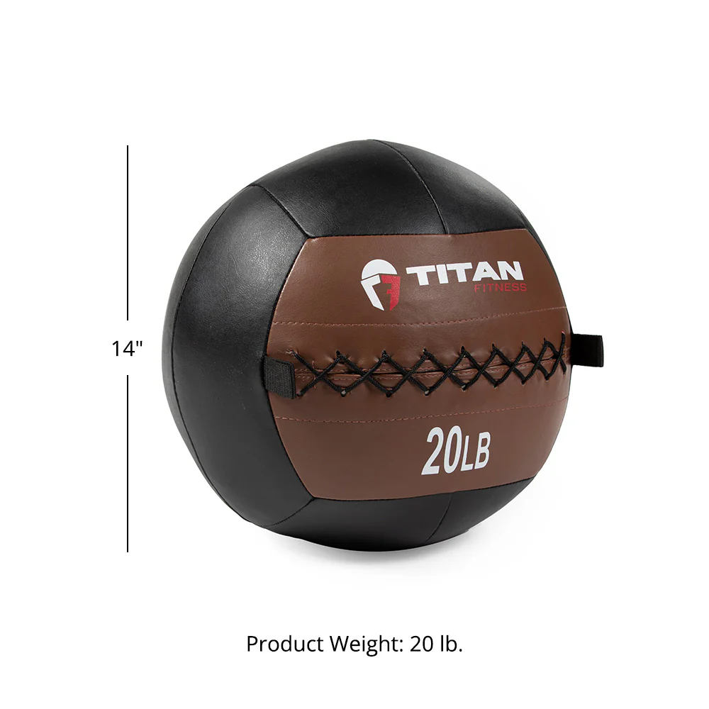 20 LB Soft Leather Medicine Wall Ball - Image 7