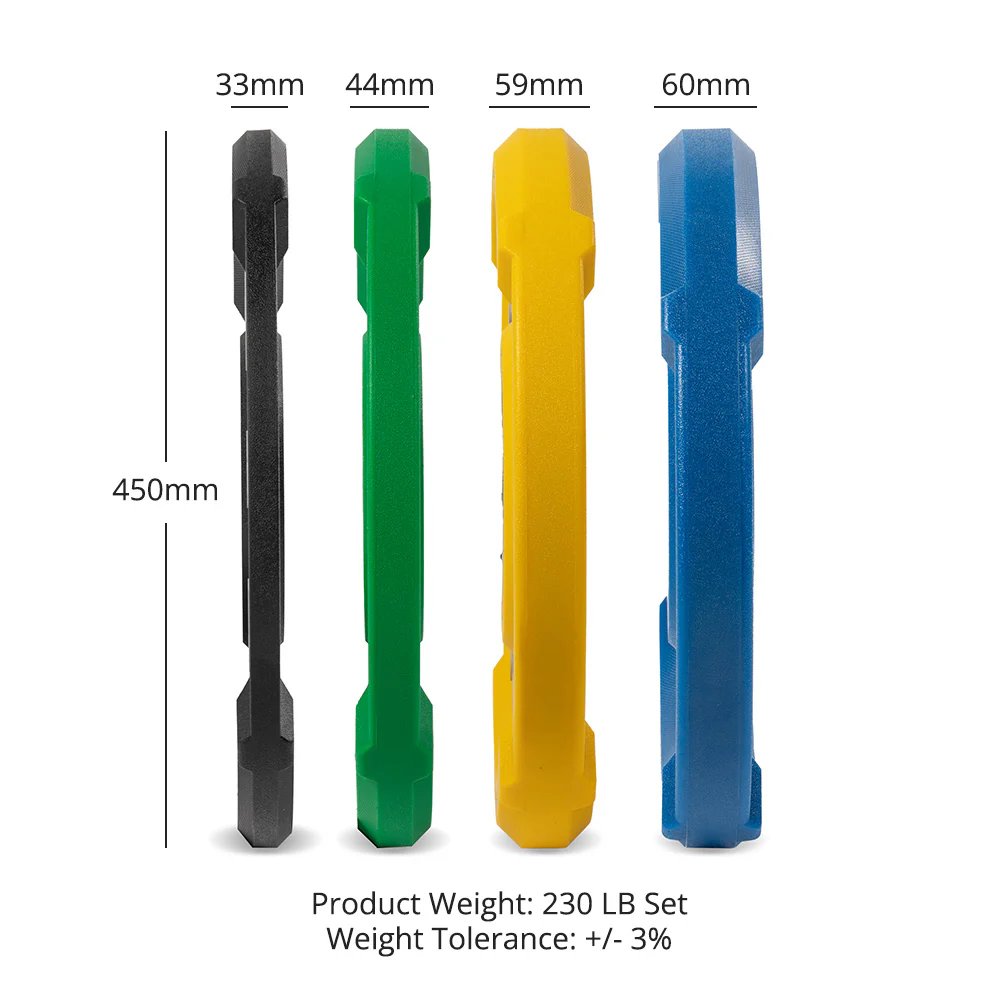 230 LB Set EZ-Grip Elite Urethane Color Plates - Image 10