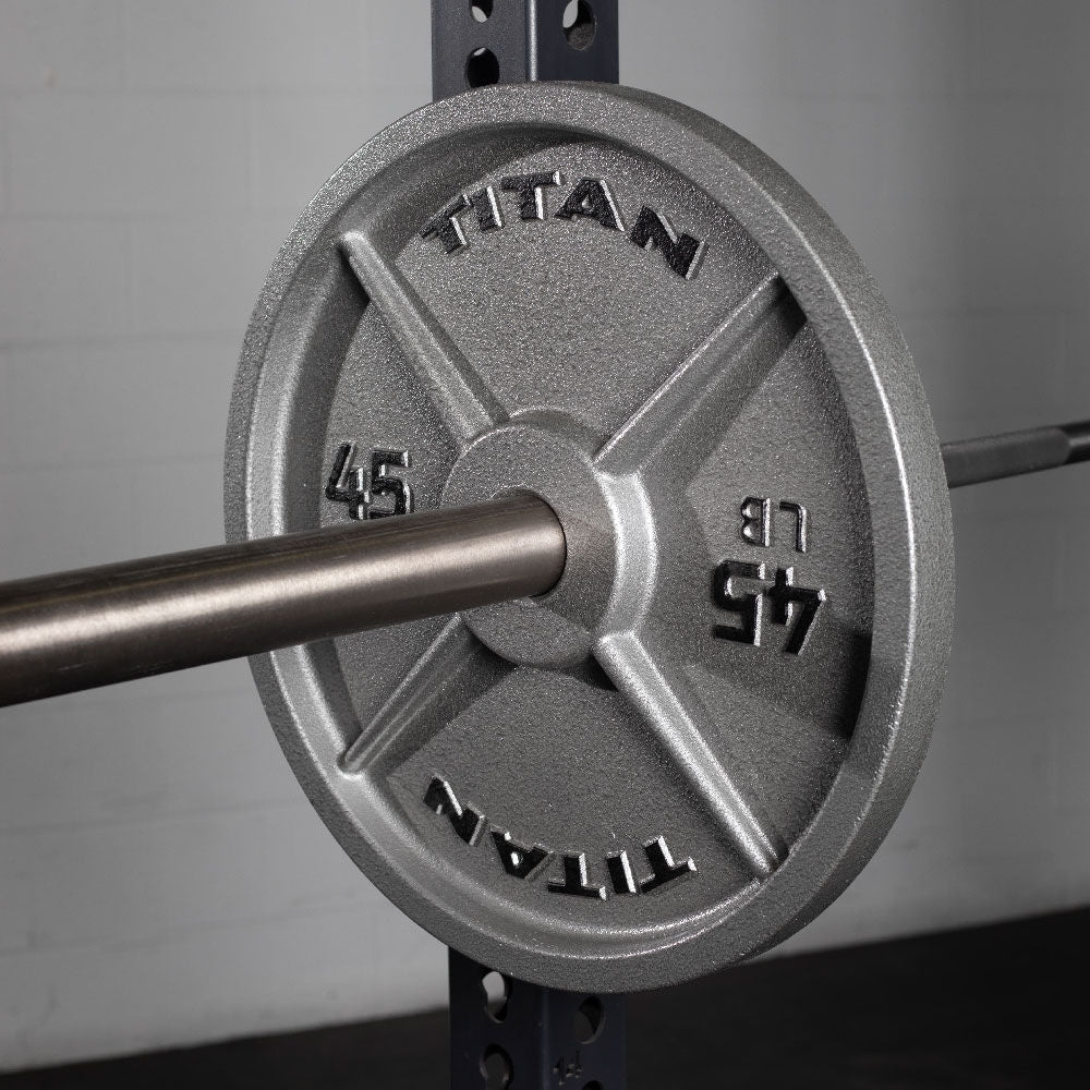 245 LB Set Cast Iron Olympic Plates - Image 3