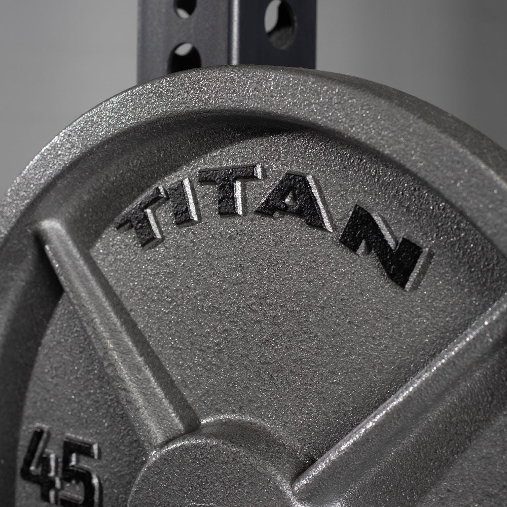 245 LB Set Cast Iron Olympic Plates - Image 4