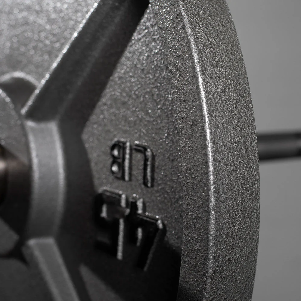 245 LB Set Cast Iron Olympic Plates - Image 5