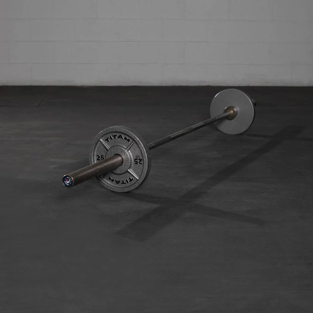 25 LB Pair Cast Iron Olympic Plates - Image 2