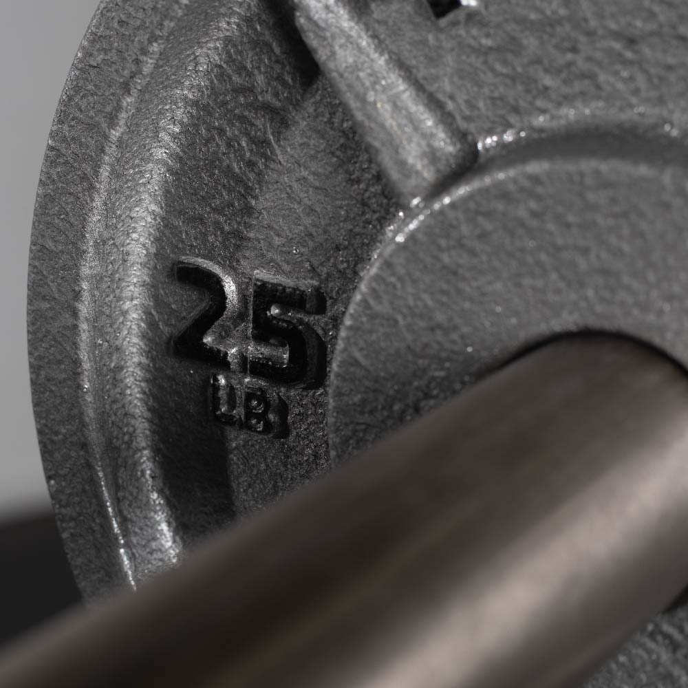 25 LB Pair Cast Iron Olympic Plates - Image 6