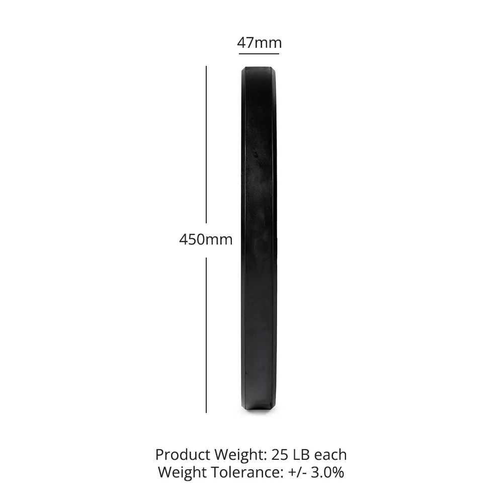 25 LB Pair Economy Bumper Plates - Image 8