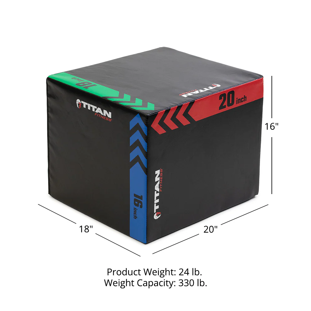 Scratch and Dent, 3-In-1 Heavy Foam Plyometric Box – 16" x 18" x 20" - Image 10