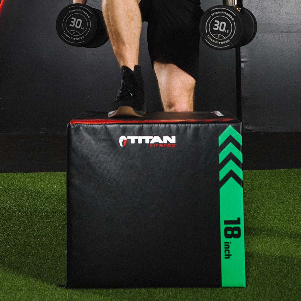 Scratch and Dent, 3-In-1 Heavy Foam Plyometric Box – 16" x 18" x 20" - Image 3