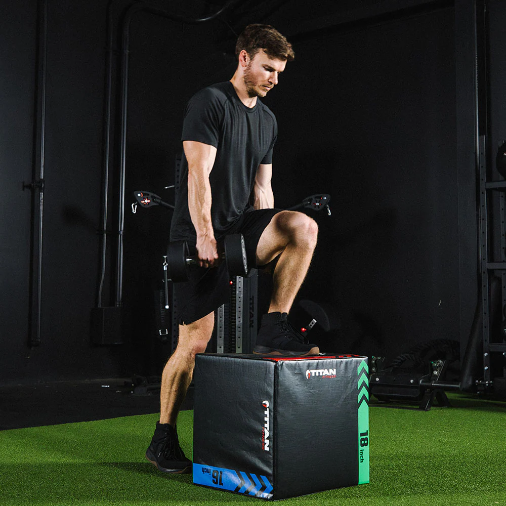 Scratch and Dent, 3-In-1 Heavy Foam Plyometric Box – 16" x 18" x 20" - Image 4