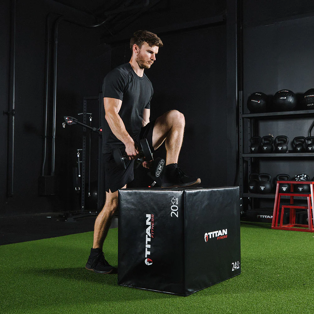 3-in-1 Soft Foam Plyometric Box – 20" x 24" x 30" - Image 3