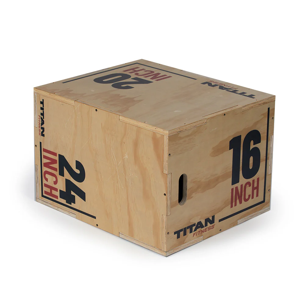 Scratch and Dent, Medium 3-in-1 Wooden Plyo Box