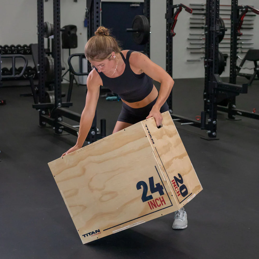 Scratch and Dent, Large 3-in-1 Wooden Plyo Box - Image 3