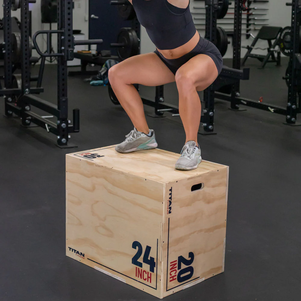 Scratch and Dent, Large 3-in-1 Wooden Plyo Box - Image 4