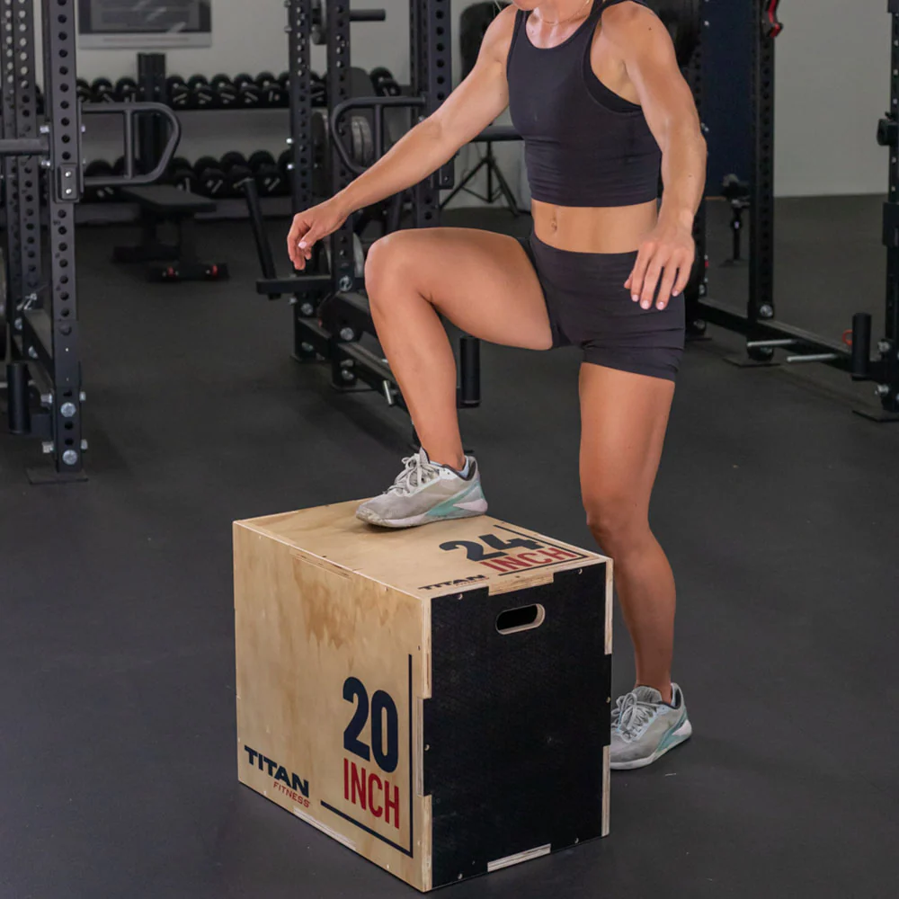 Scratch and Dent, Medium 3-in-1 Wooden Plyo Box - Image 3