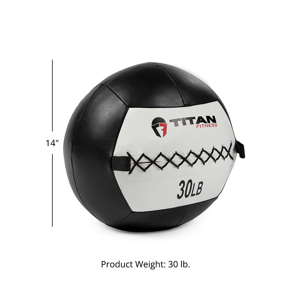 30 LB Soft Leather Medicine Wall Ball - Image 7