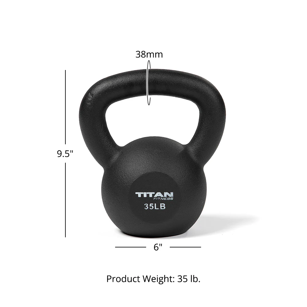 35 LB Cast Iron Kettlebell - Image 4