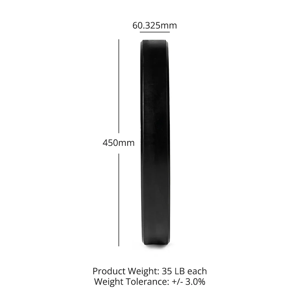 Scratch and Dent, 35 LB Single Economy Bumper Plate - Image 8