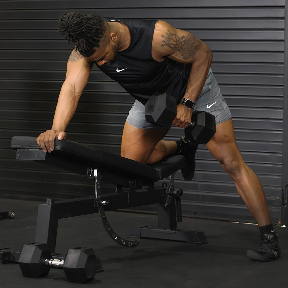 40 LB Rubber Hex Dumbbells - Image 4