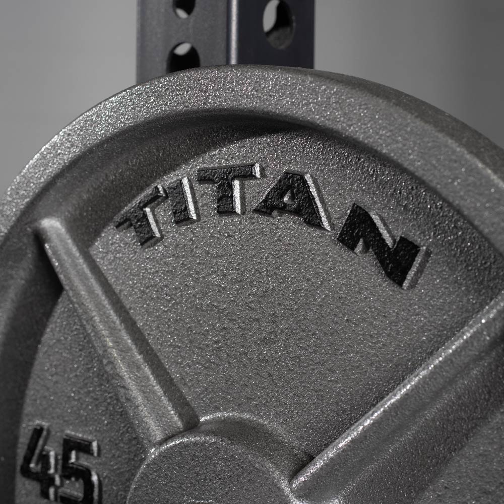 Scratch and Dent, 45 LB Single Cast Iron Olympic Plate - Image 4