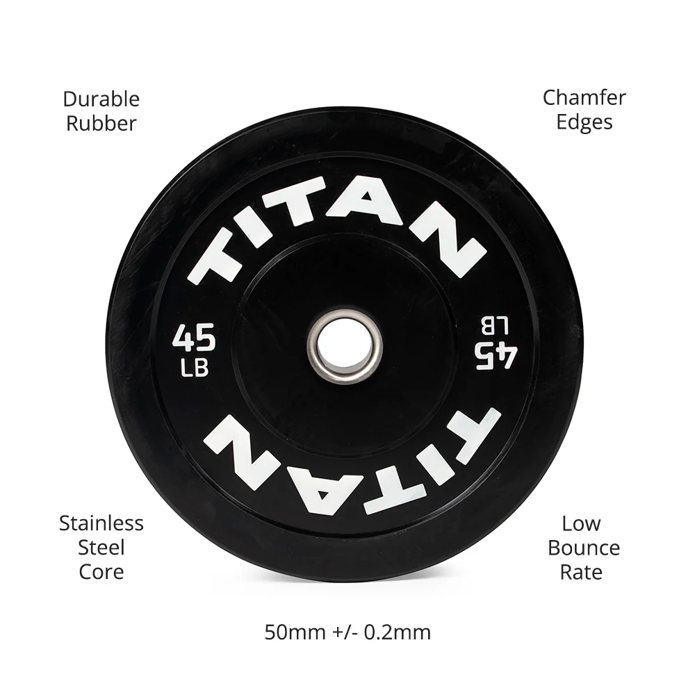 Scratch and Dent, 45 LB Single Economy Bumper Plate - Image 7
