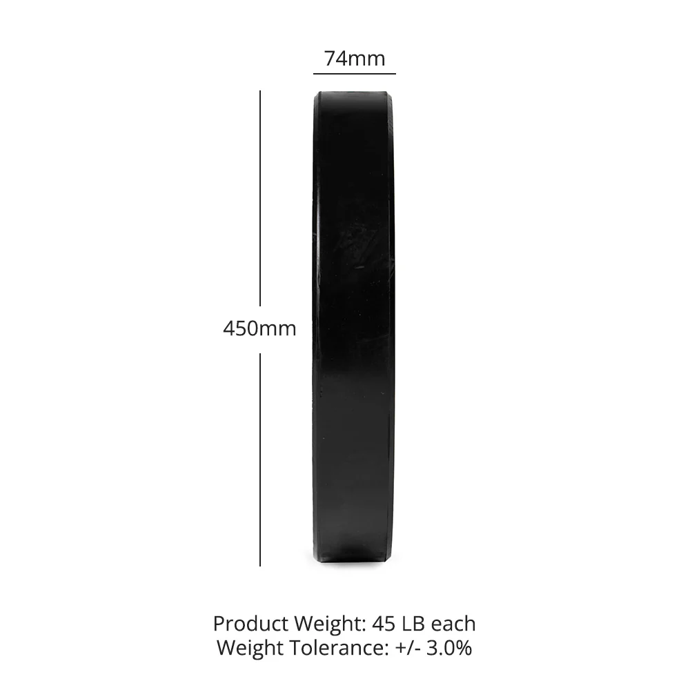 Scratch and Dent, 45 LB Single Economy Bumper Plate - Image 8