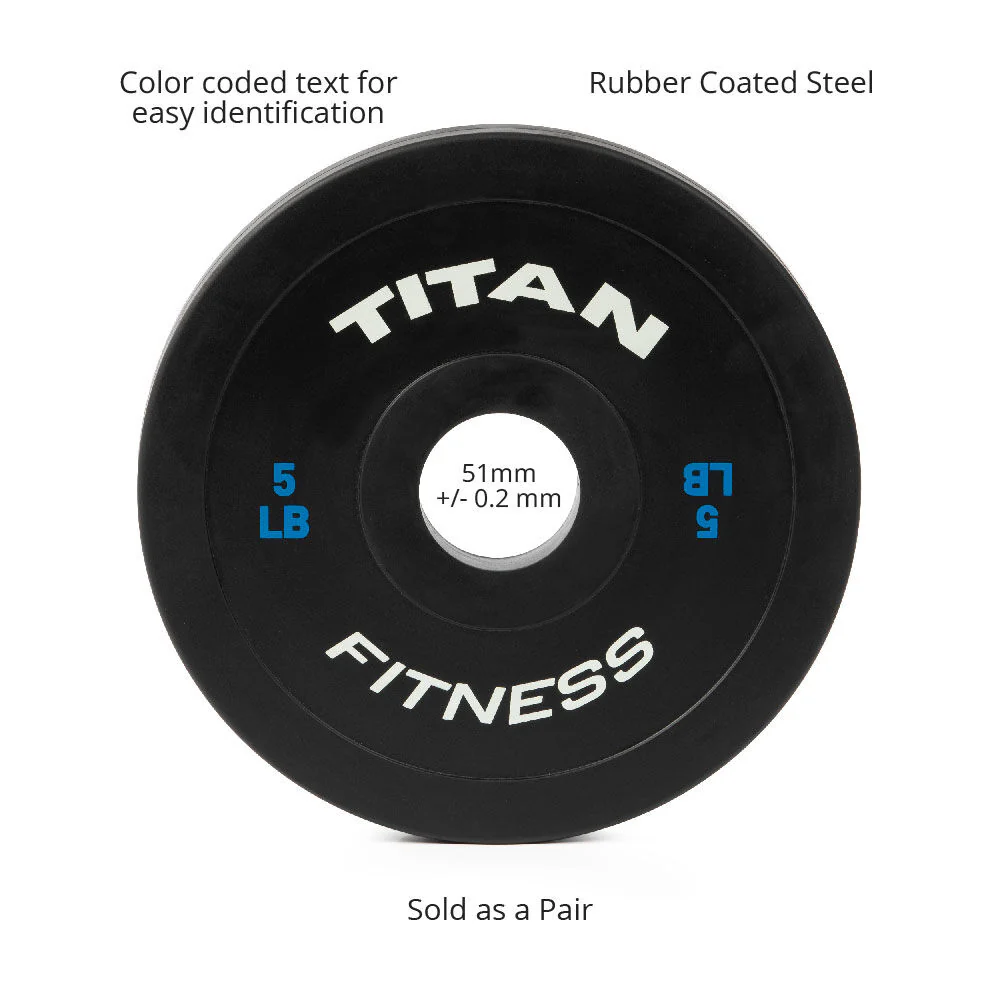 5 LB Pair Black Change Plates - Image 3