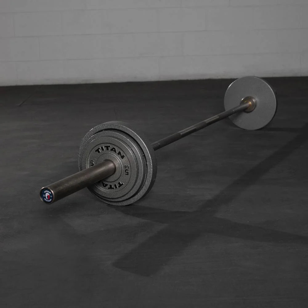 Scratch and Dent, 5 LB Pair Cast Iron Olympic Plates - Image 2