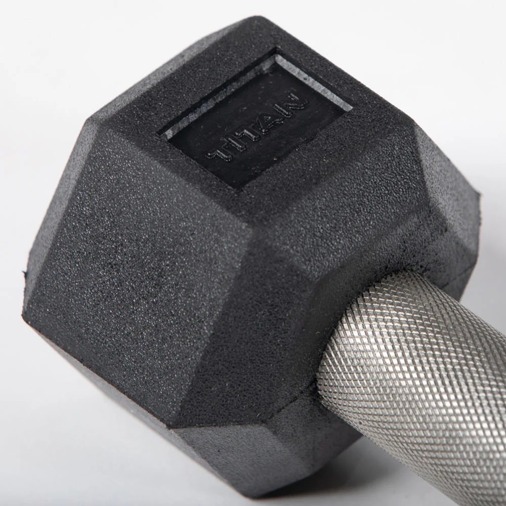 Scratch and Dent - 5 LB Straight Stainless Steel Hex Dumbbells - FINAL SALE - Image 4