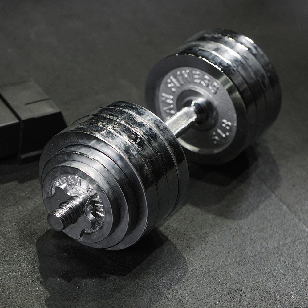 105 LB Set Adjustable Chrome Dumbbells - Image 4