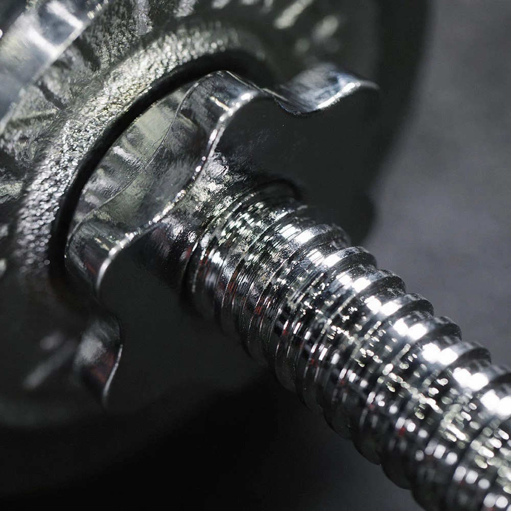 105 LB Set Adjustable Chrome Dumbbells - Image 7