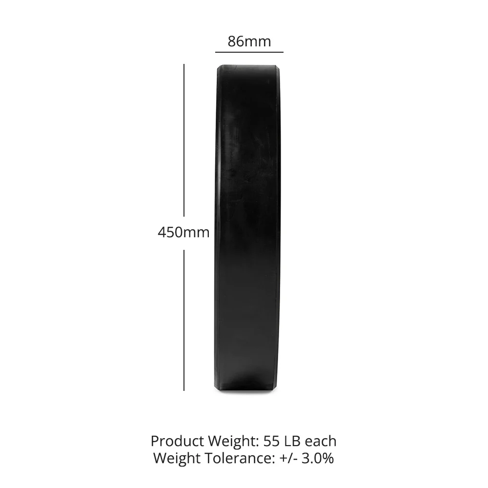 55 LB Single Economy Bumper Plate - Image 8