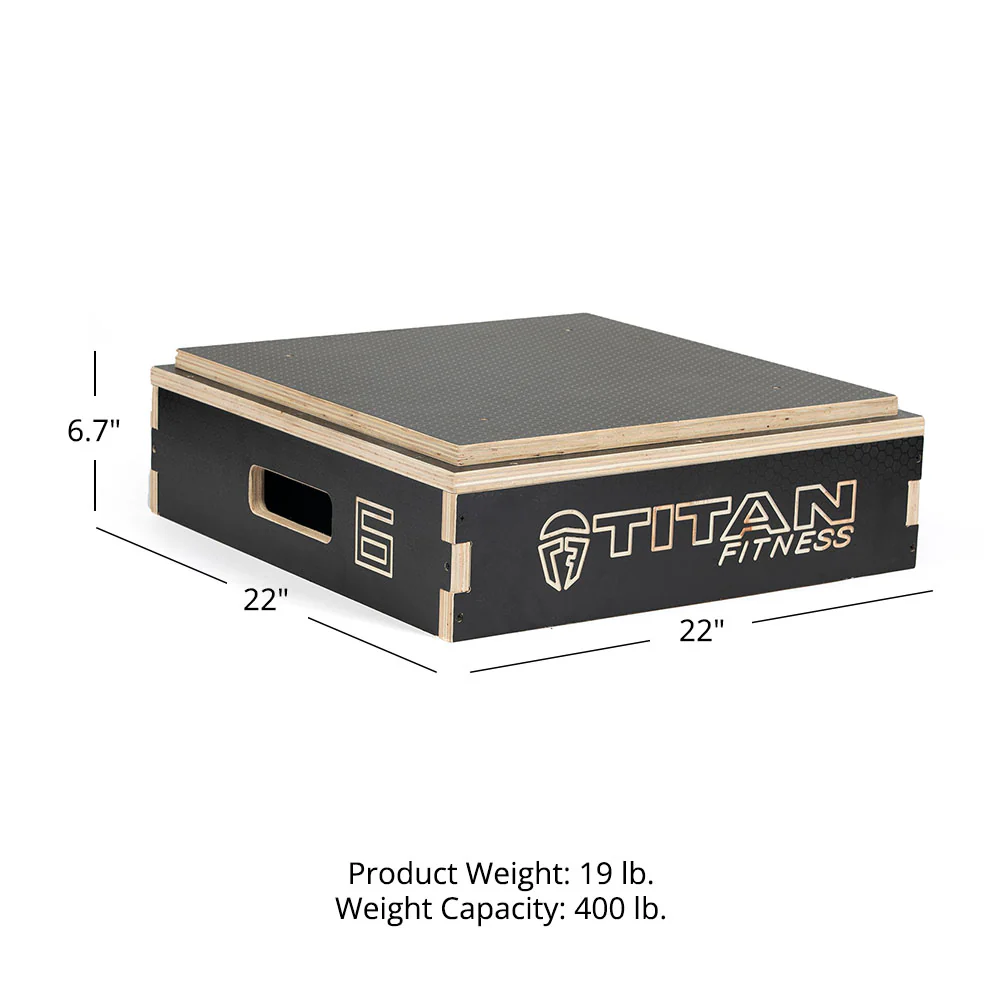 Scratch and Dent, 6" Stackable Wooden Plyo Box - Image 8