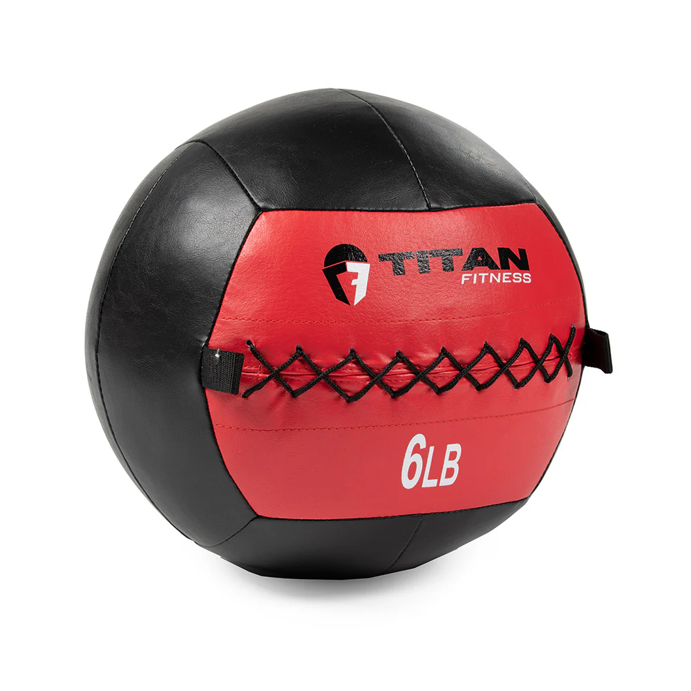 Scratch and Dent, 6 LB Soft Leather Medicine Wall Ball
