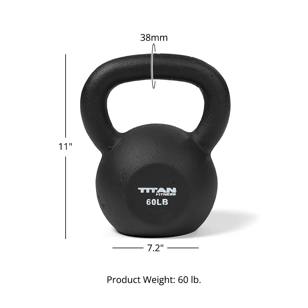 Scratch and Dent, 60 LB Cast Iron Kettlebell - Image 6