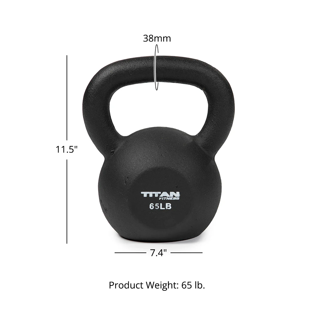 Scratch and Dent - Cast Iron Kettlebell Weight - 65 lb - FINAL SALE - Image 4